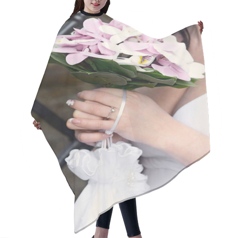 Personality  Wedding Bouquet Hair Cutting Cape