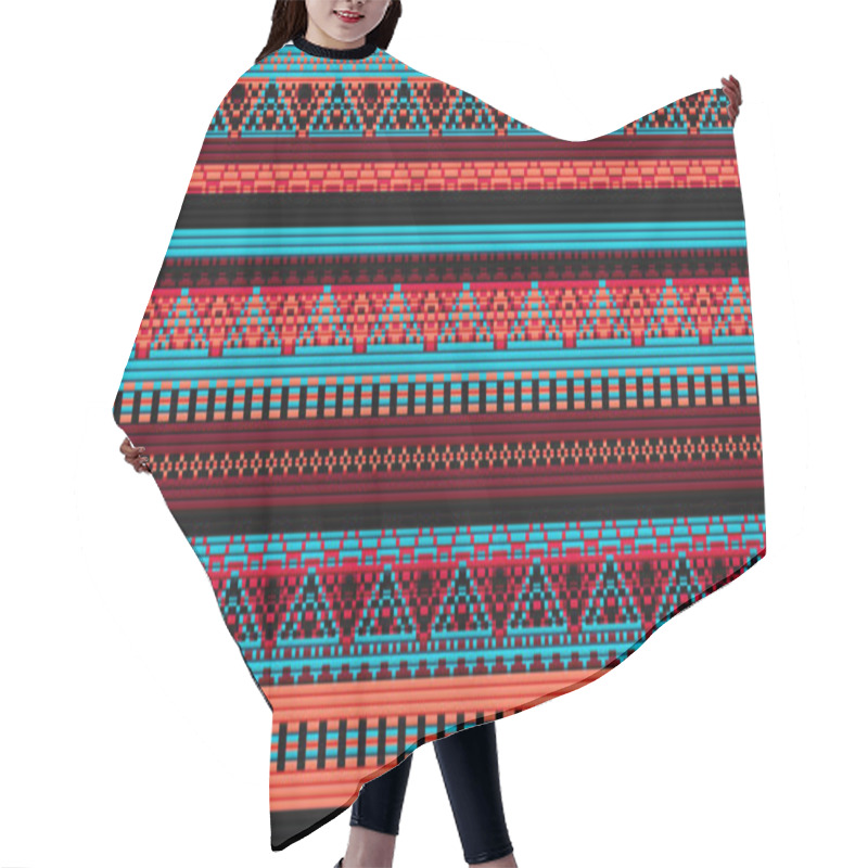 Personality  Seamless Vector Carpet. Folk Ornament In The Style Of Embroidery Hair Cutting Cape