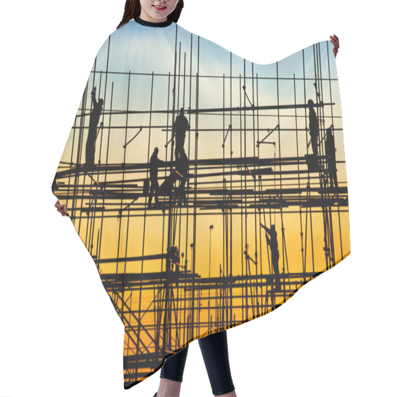 Personality  Construction Site Hair Cutting Cape