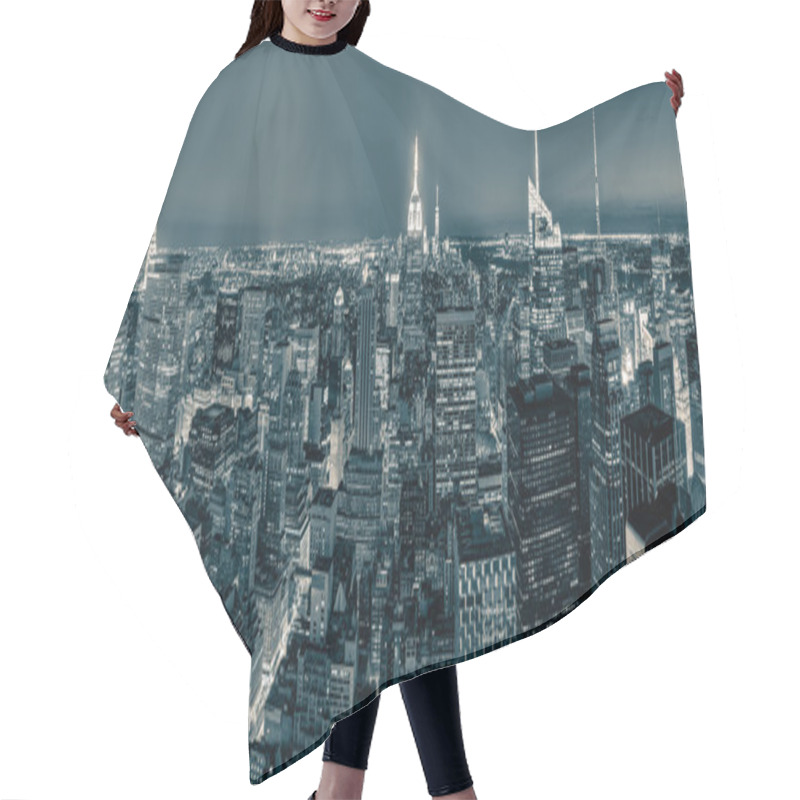 Personality  Manhattan At Night, New York City Hair Cutting Cape