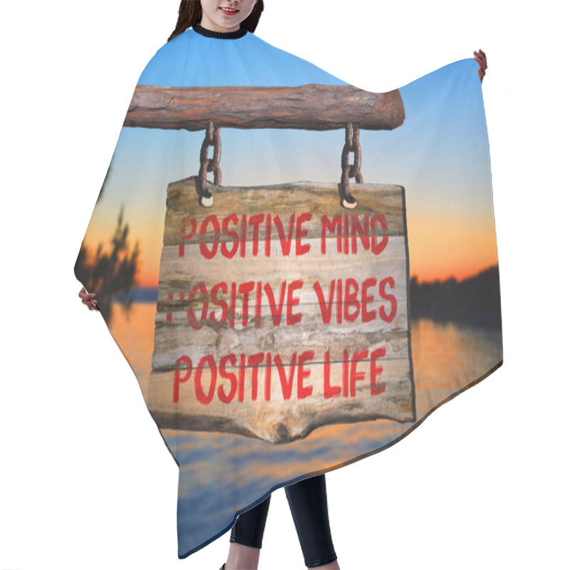 Personality  Positivity Changes Life Sign Hair Cutting Cape