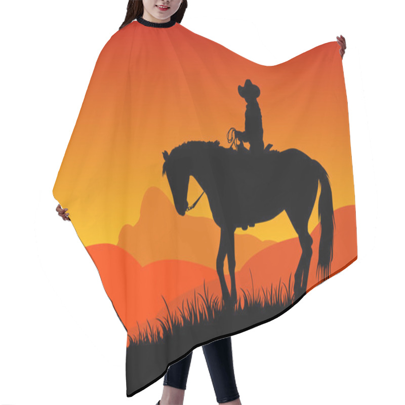 Personality  Cowboy Hair Cutting Cape