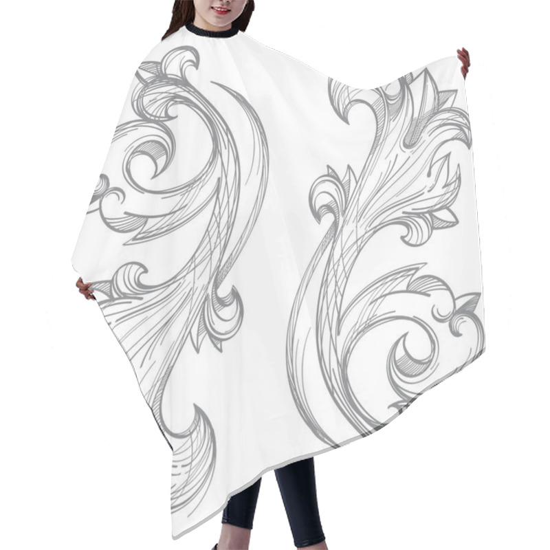 Personality  Decorative Floral Element Hair Cutting Cape