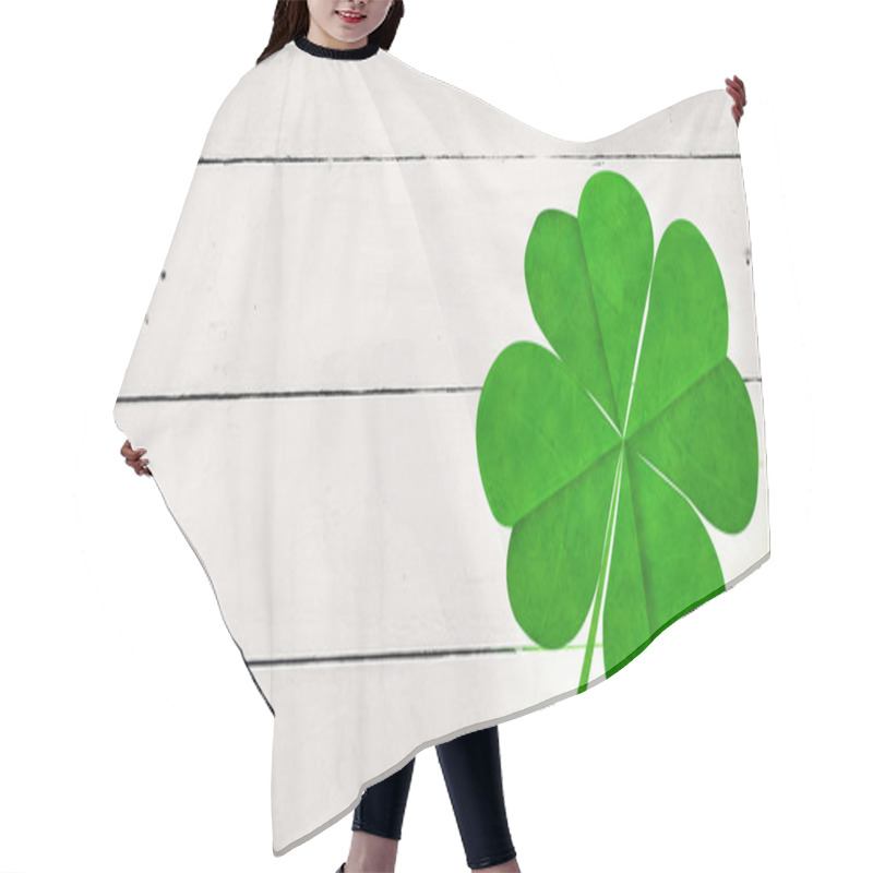 Personality  Composite Image Of Shamrock Hair Cutting Cape