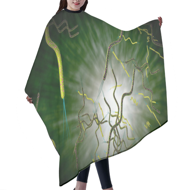 Personality  Spirilla Bacteria Hair Cutting Cape