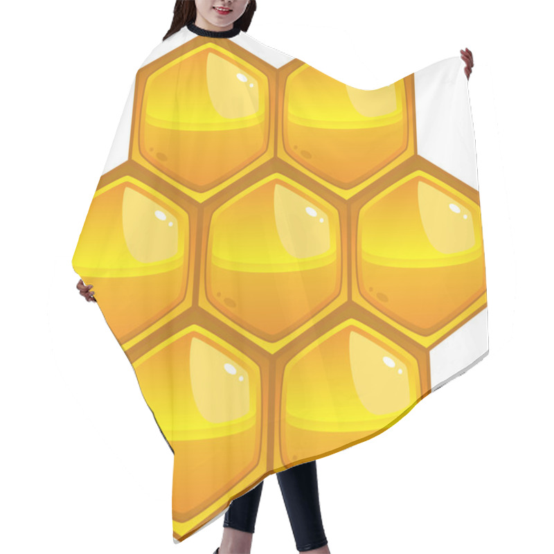 Personality  Honeycomb Hair Cutting Cape