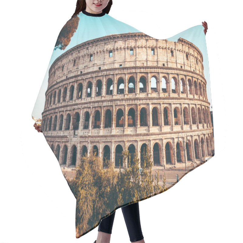 Personality  The Ancient Colosseum In Rome At Sunset Hair Cutting Cape