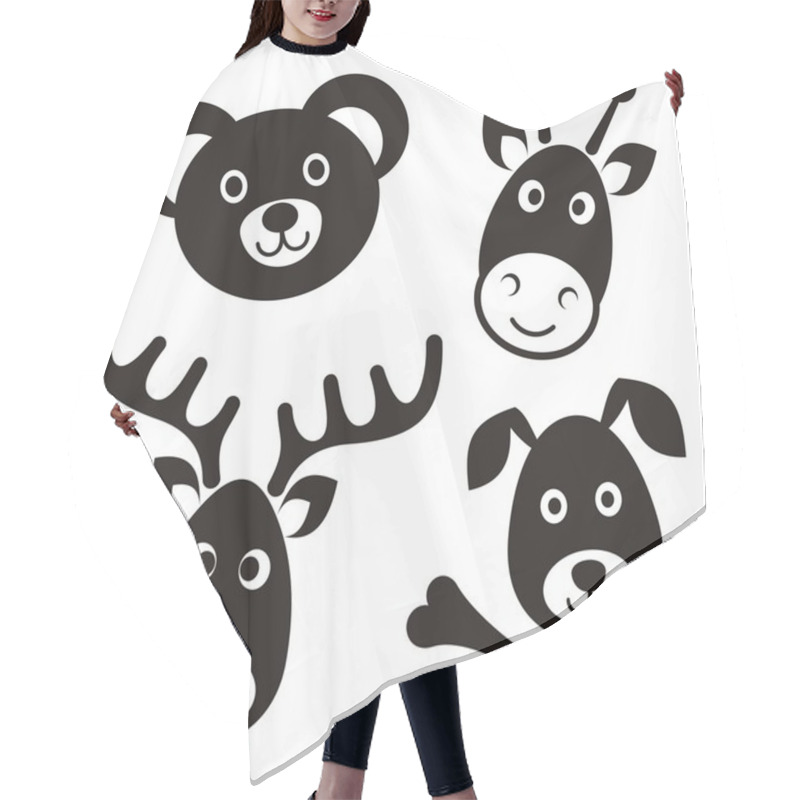 Personality  Cute Cartoon Animals Hair Cutting Cape