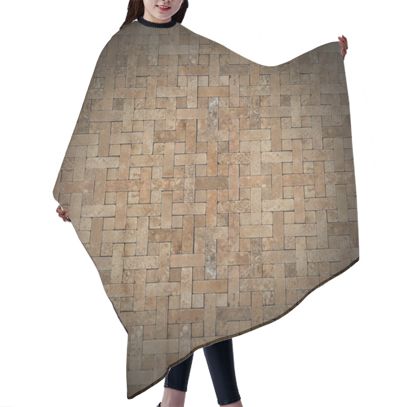 Personality  Black Wall Mosaic Tile Hair Cutting Cape