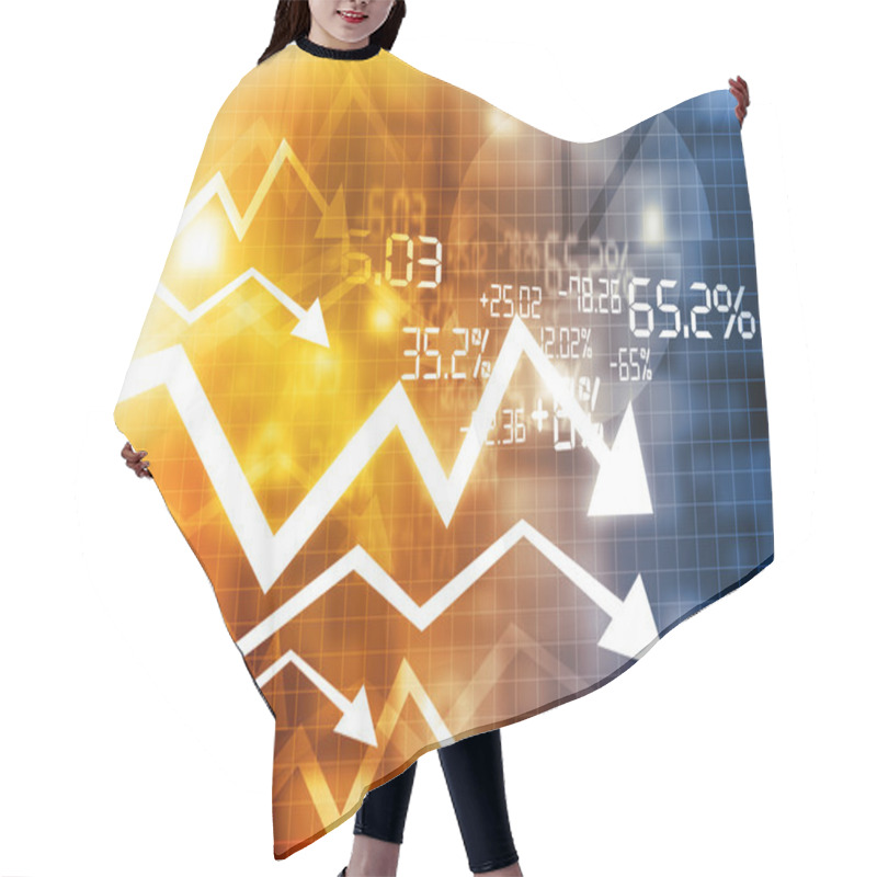 Personality  Stock Market Crisis Hair Cutting Cape