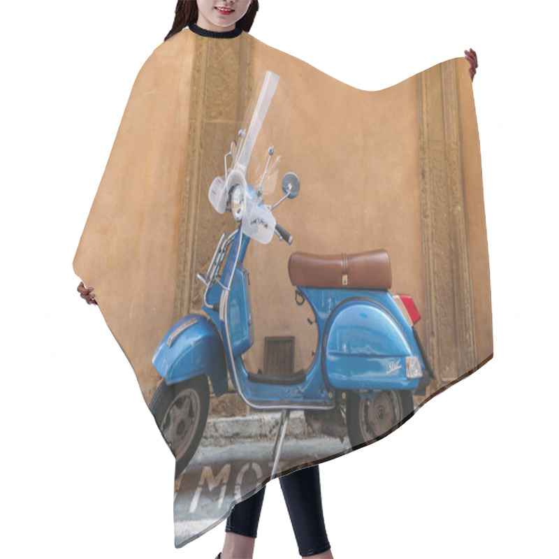 Personality  Retro Scooter Hair Cutting Cape