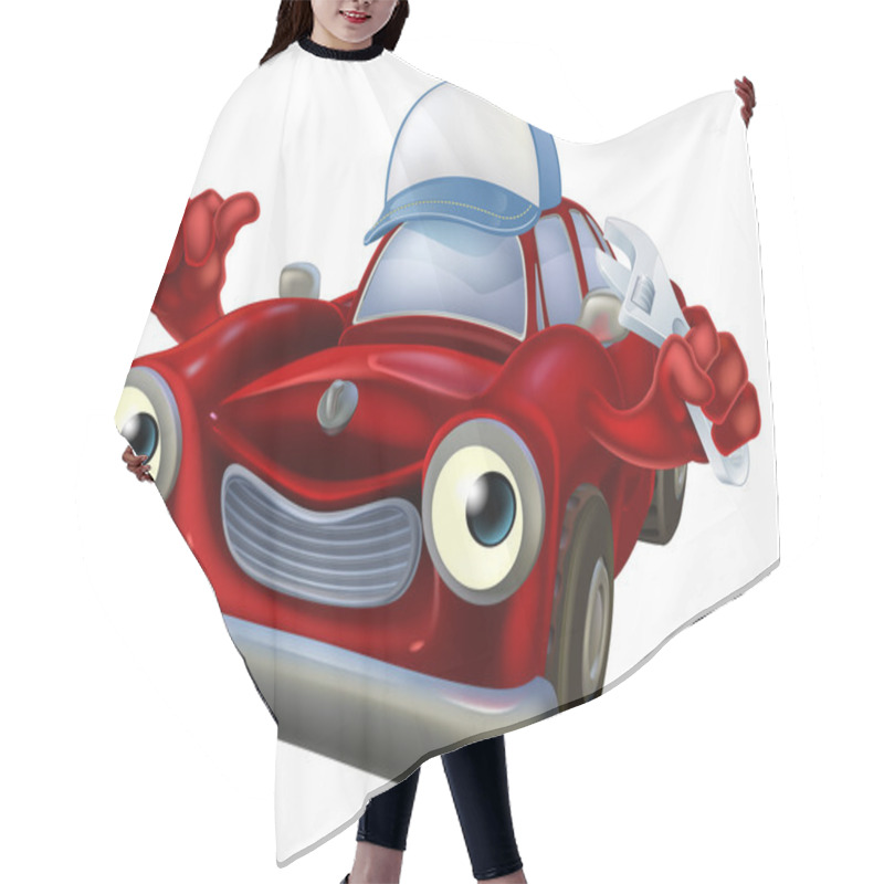 Personality  Car Mechanic With Spanner Hair Cutting Cape