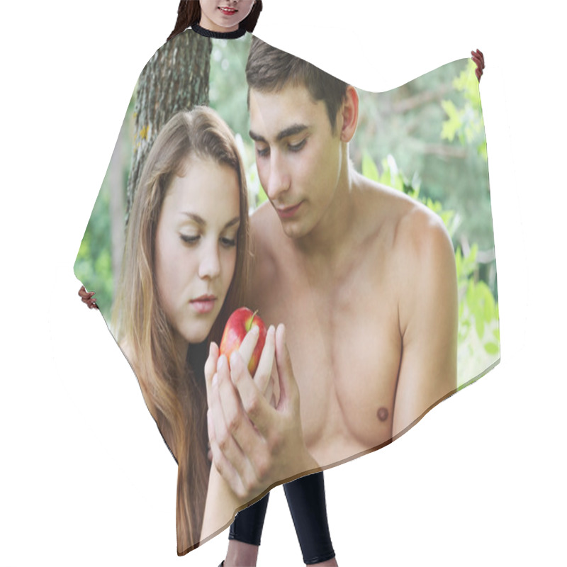 Personality  Adam And Eve Hair Cutting Cape