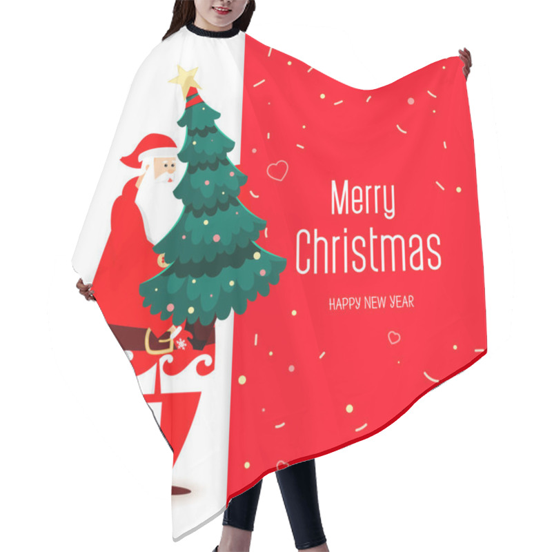 Personality  Big Congratulatory Signboard With Santa Hair Cutting Cape