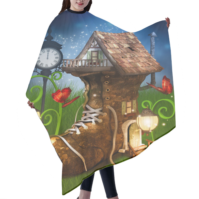 Personality  Magical Dwarf's House Hair Cutting Cape