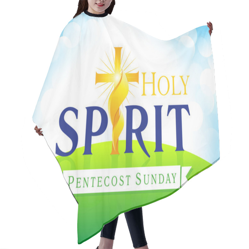 Personality  Holy Spirit Sunday Card Hair Cutting Cape