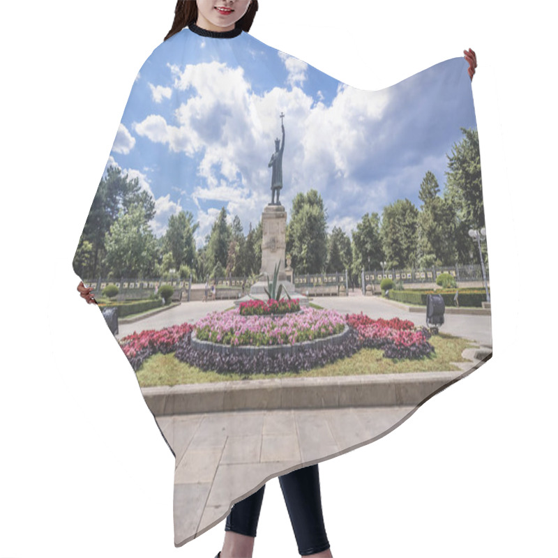 Personality  Stephen III Monument In Chisinau City Hair Cutting Cape