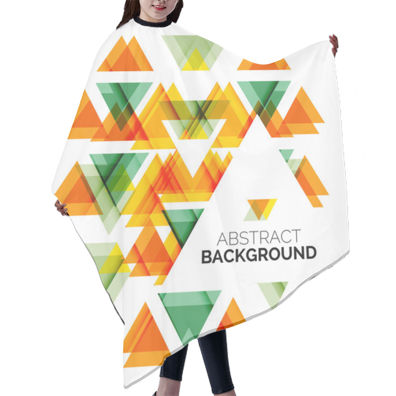 Personality  Triangle Geometric Concept Hair Cutting Cape