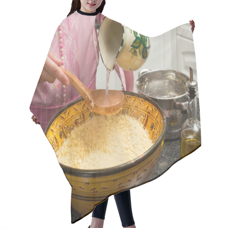 Personality  Couscous Being Prepared Hair Cutting Cape