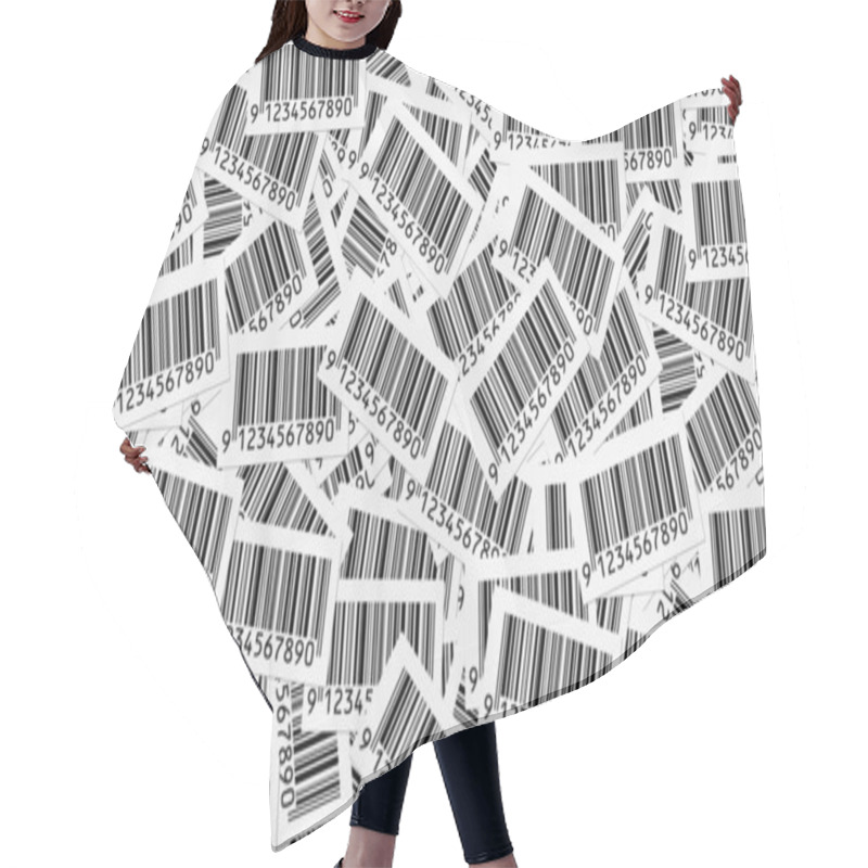 Personality  Bar Codes Background Hair Cutting Cape