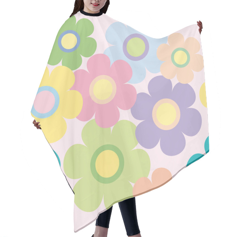 Personality  Background Flowers Hair Cutting Cape