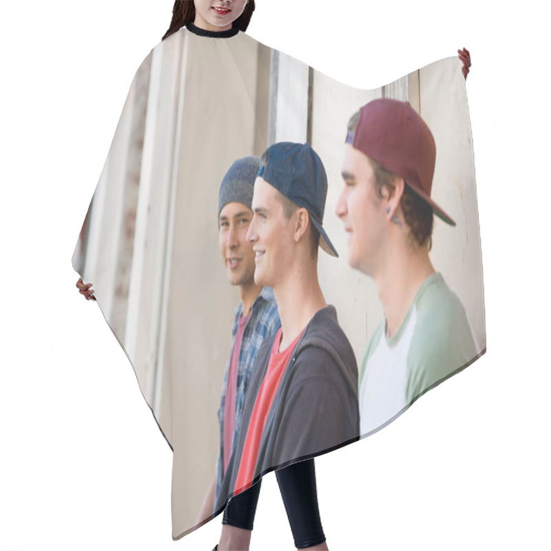 Personality   Teenage Friends With Skateboards  Hair Cutting Cape