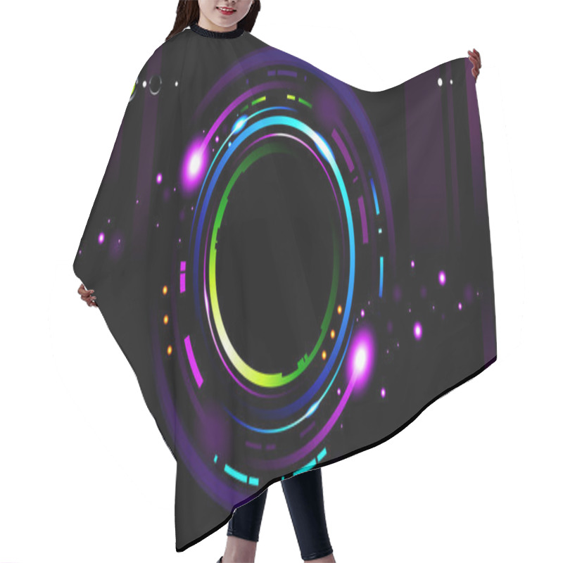 Personality  Cool Futuristic Background Hair Cutting Cape