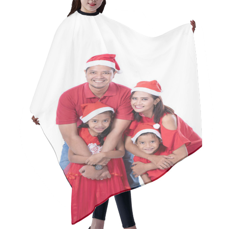 Personality  Family And Kids Portrait. Christmas Theme Hair Cutting Cape