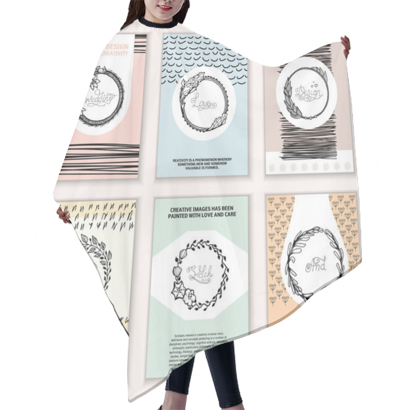 Personality  Creative Cards  Hair Cutting Cape