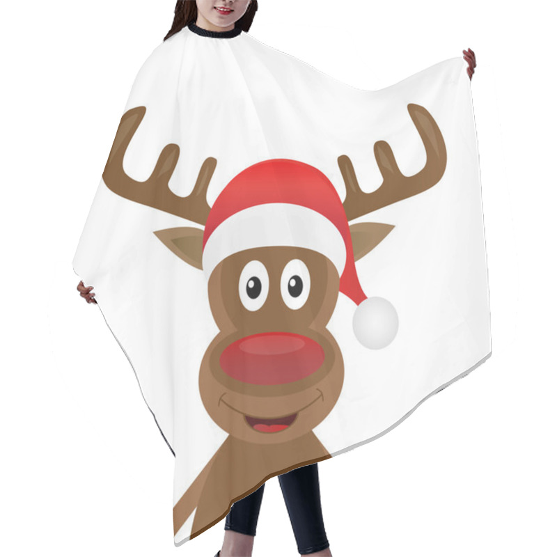 Personality  Christmas Reindeer Hair Cutting Cape