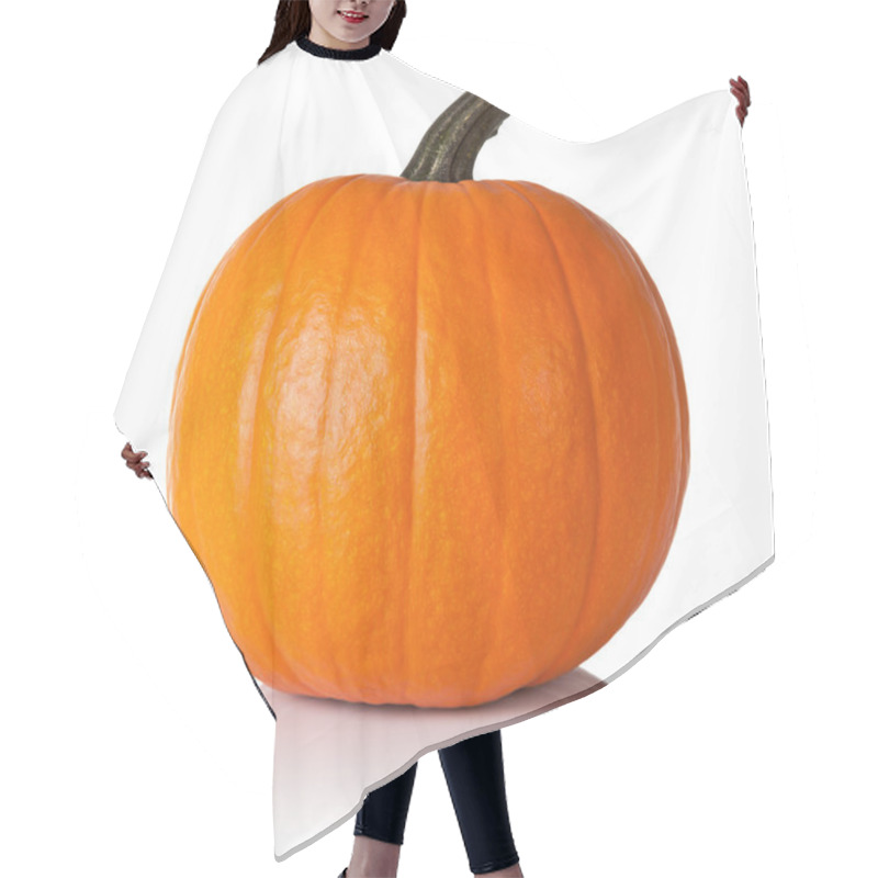 Personality  Pumpkin On White Hair Cutting Cape