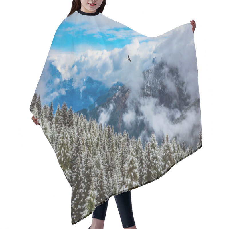 Personality  Evergreen Forests In High Mountains Hair Cutting Cape