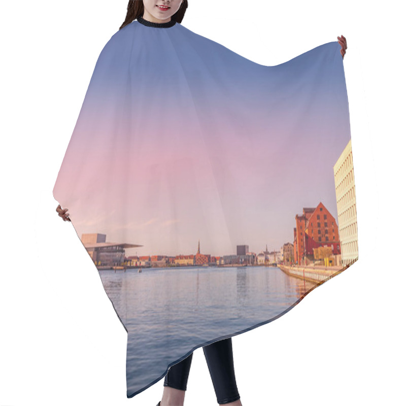 Personality  COPENHAGEN, DENMARK - MAY 6, 2018: Scenic View Of River And Cityscape Behind During Sunset Time  Hair Cutting Cape