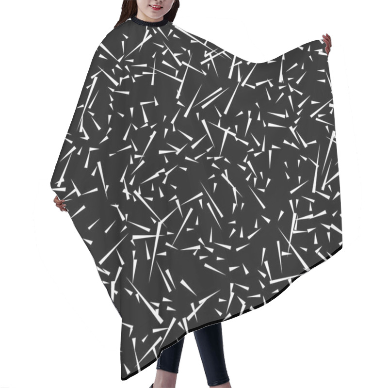 Personality  Chaotic Scattered Shapes Pattern Hair Cutting Cape