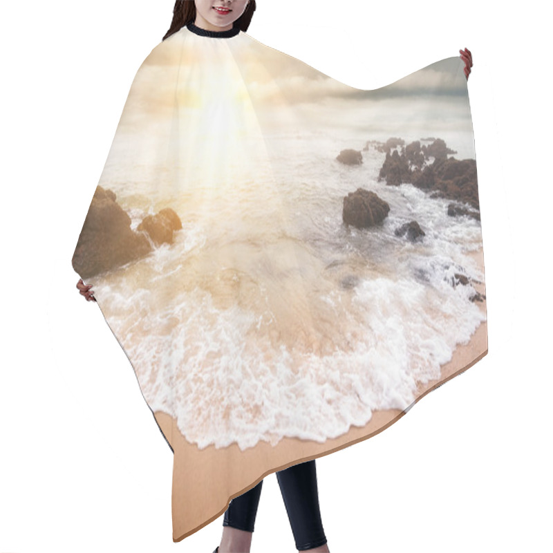 Personality  Glorious Sunrise Over The Sea Hair Cutting Cape