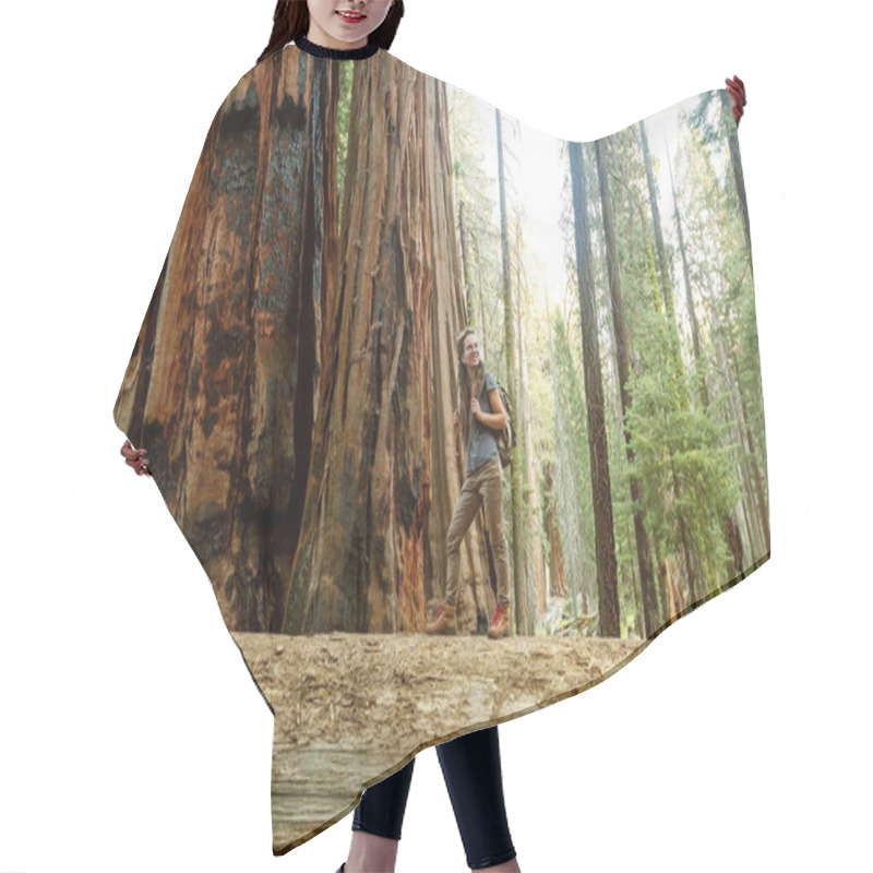 Personality  Hiker In Sequoia National Park In California, USA Hair Cutting Cape