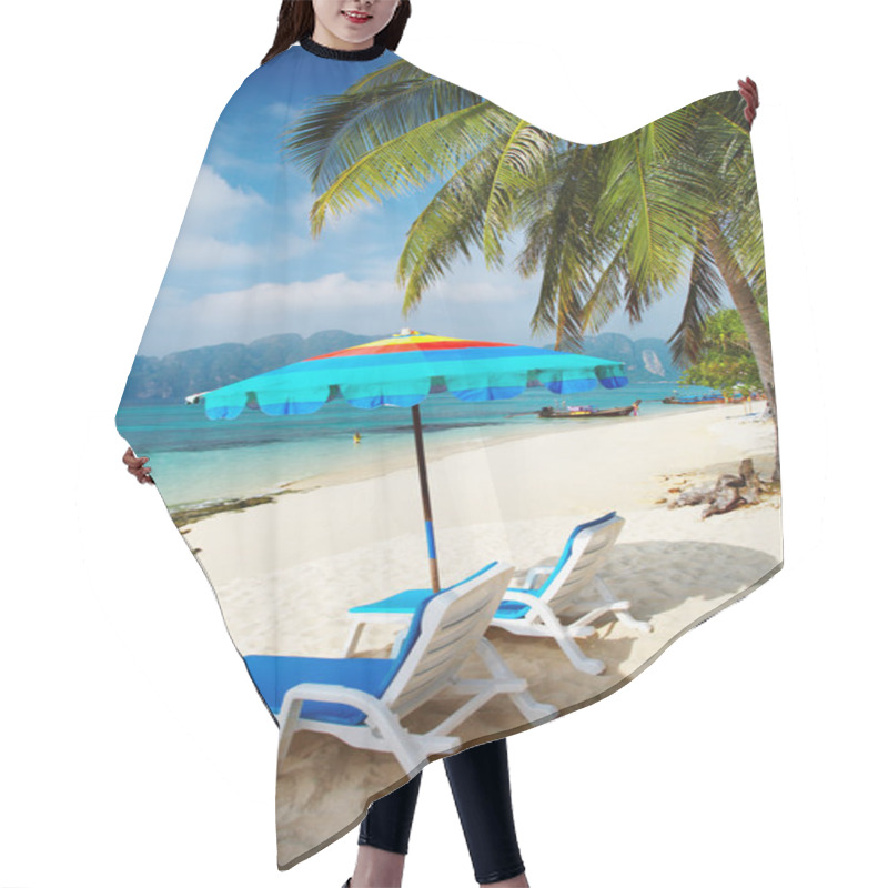 Personality  Tropical Beach Hair Cutting Cape