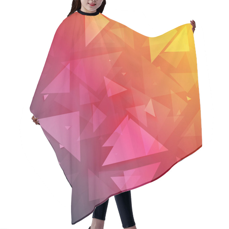 Personality  Vector Background Abstract Polygon Triangle. Hair Cutting Cape