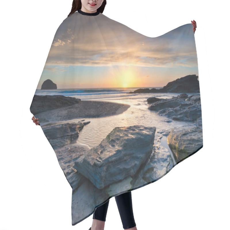 Personality  Trebarwith Strand Beach Hair Cutting Cape