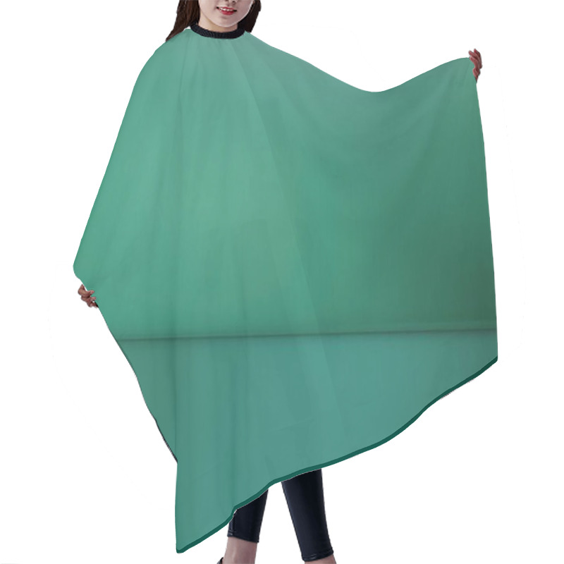 Personality  Vibrant Green Background With Subtle Texture And Depth. Hair Cutting Cape