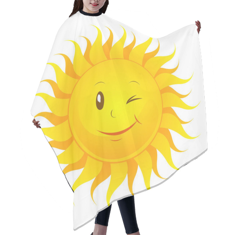 Personality  Funny Sun Hair Cutting Cape