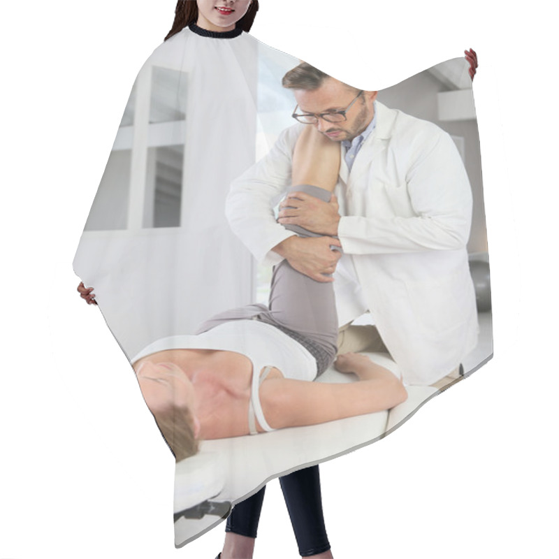 Personality  Physiotherapist Stretching  Leg Hair Cutting Cape