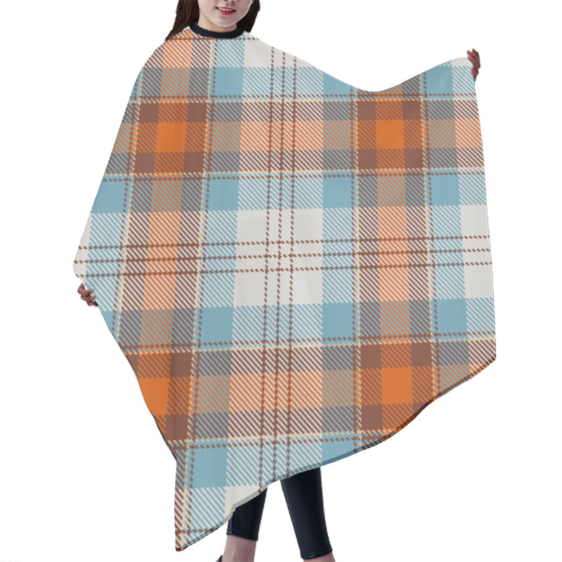 Personality  Tartan Plaid Hair Cutting Cape