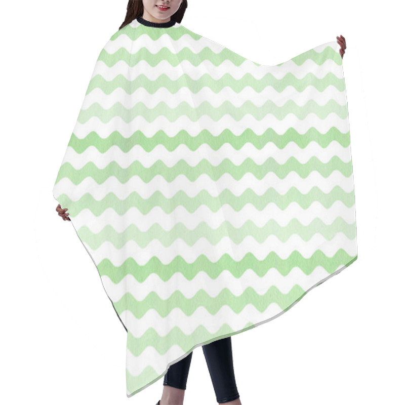 Personality  Wavy Striped Background. Hair Cutting Cape