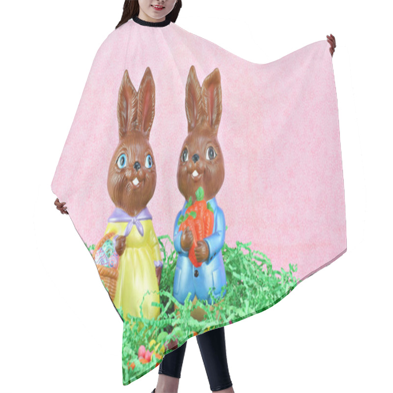 Personality  Mr. And Mrs. Easter Bunny Hair Cutting Cape