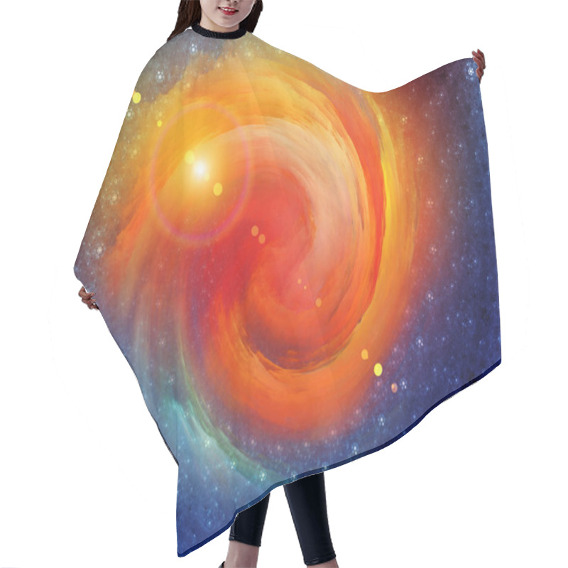 Personality  Spiral Background.  Hair Cutting Cape