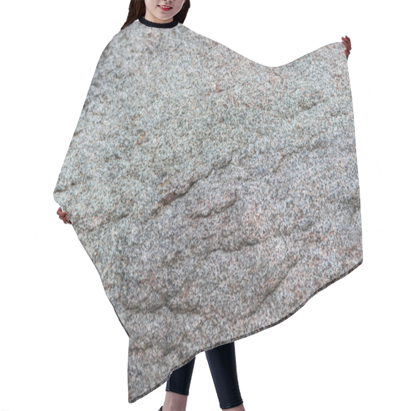 Personality  Close Up View Of Textured Grey Stone Surface Hair Cutting Cape