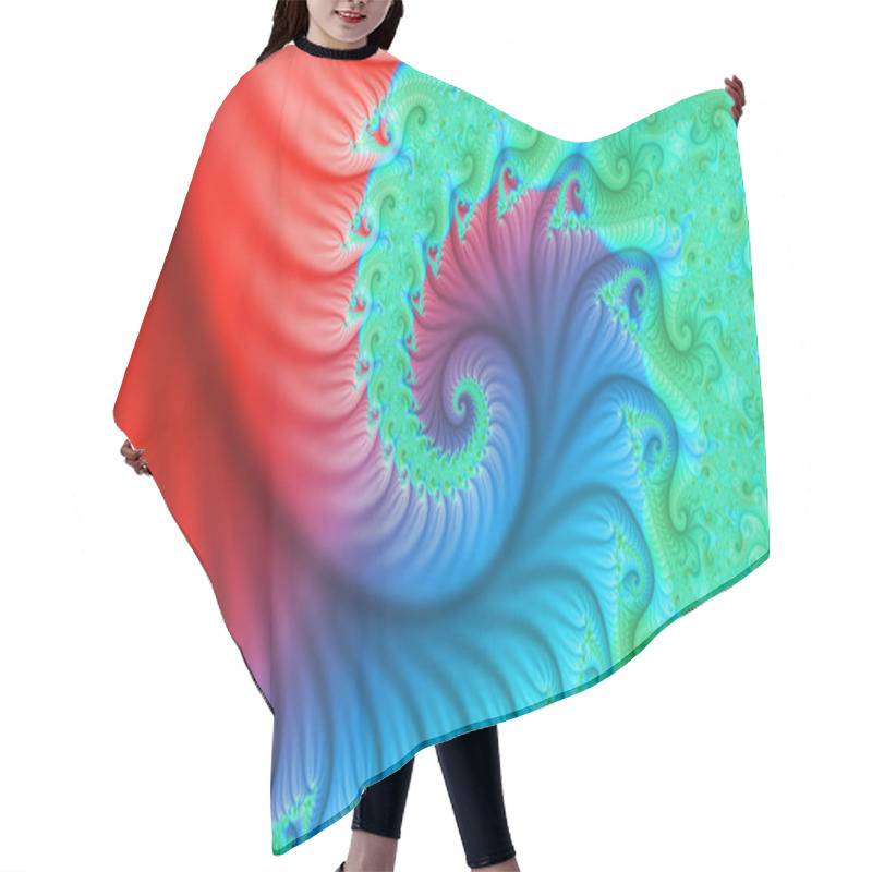 Personality  Abstract Fractal Patterns And Shapes. Infinite Universe.Mysterious Psychedelic Relaxation Pattern. Dynamic Flowing Natural Forms. Sacred Geometry.Mystical Spirals.  Hair Cutting Cape