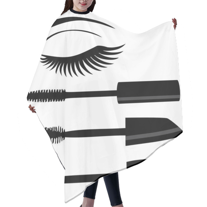 Personality  Make Up Vector  Hair Cutting Cape