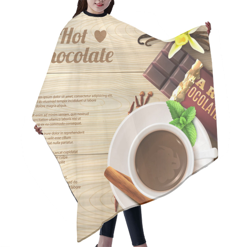 Personality  Hot Chocolate Background Hair Cutting Cape